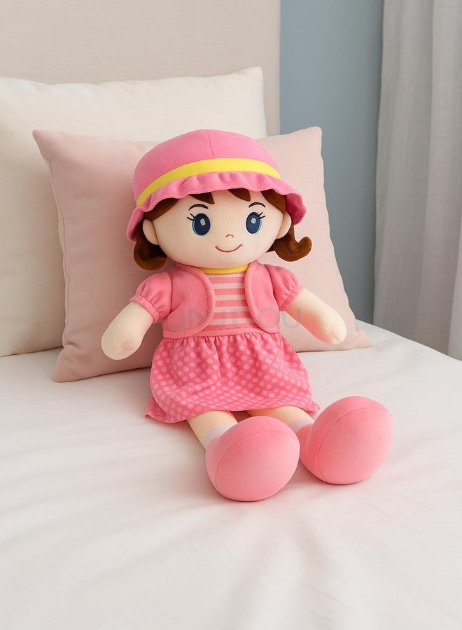 Fun4you Soft Doll Toy Gift for Girls | Winky Plush Doll 60 CM | Big Size Stuffed Toy for Kids & Toddlers | Cute Cuddly Companion for Play, Nursery & Decor | Gift for Him & Her | Birthday Present - Image 3